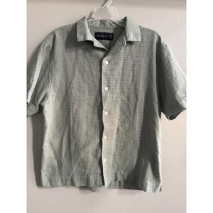 NWT ABERCROMBIE BUTTON UP SAGE GREEN MEDIUM